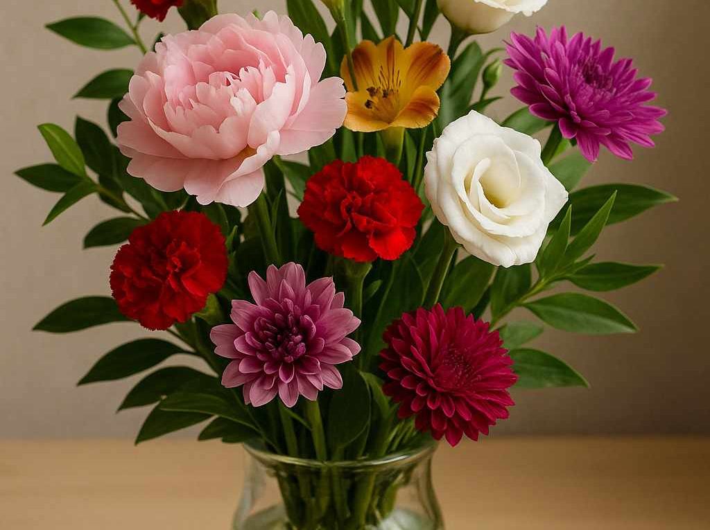 fleurs coupées qui durent longtemps dans un vase