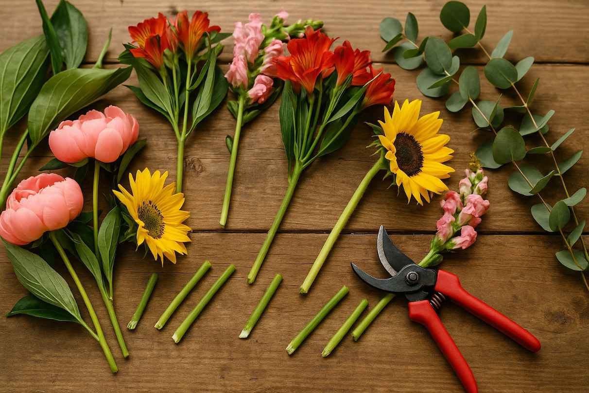travail fleur coupée conservation