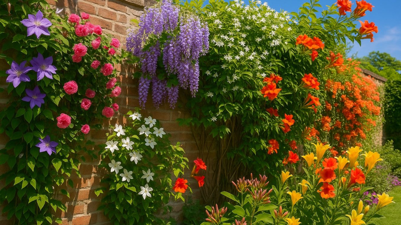 plantes grimpantes les plus florifères pour habiller un mur